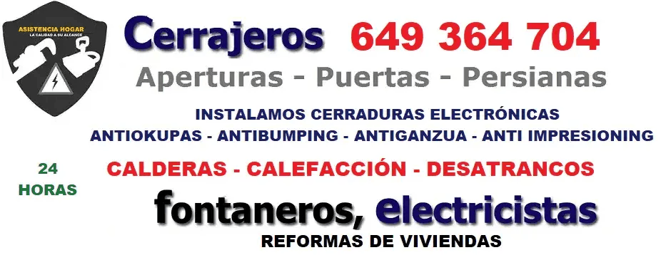 cerrajeros persianeros fontaneros electricistas