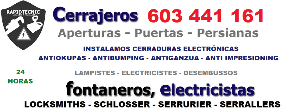 cerrajeros persianeros fontaneros electricistas